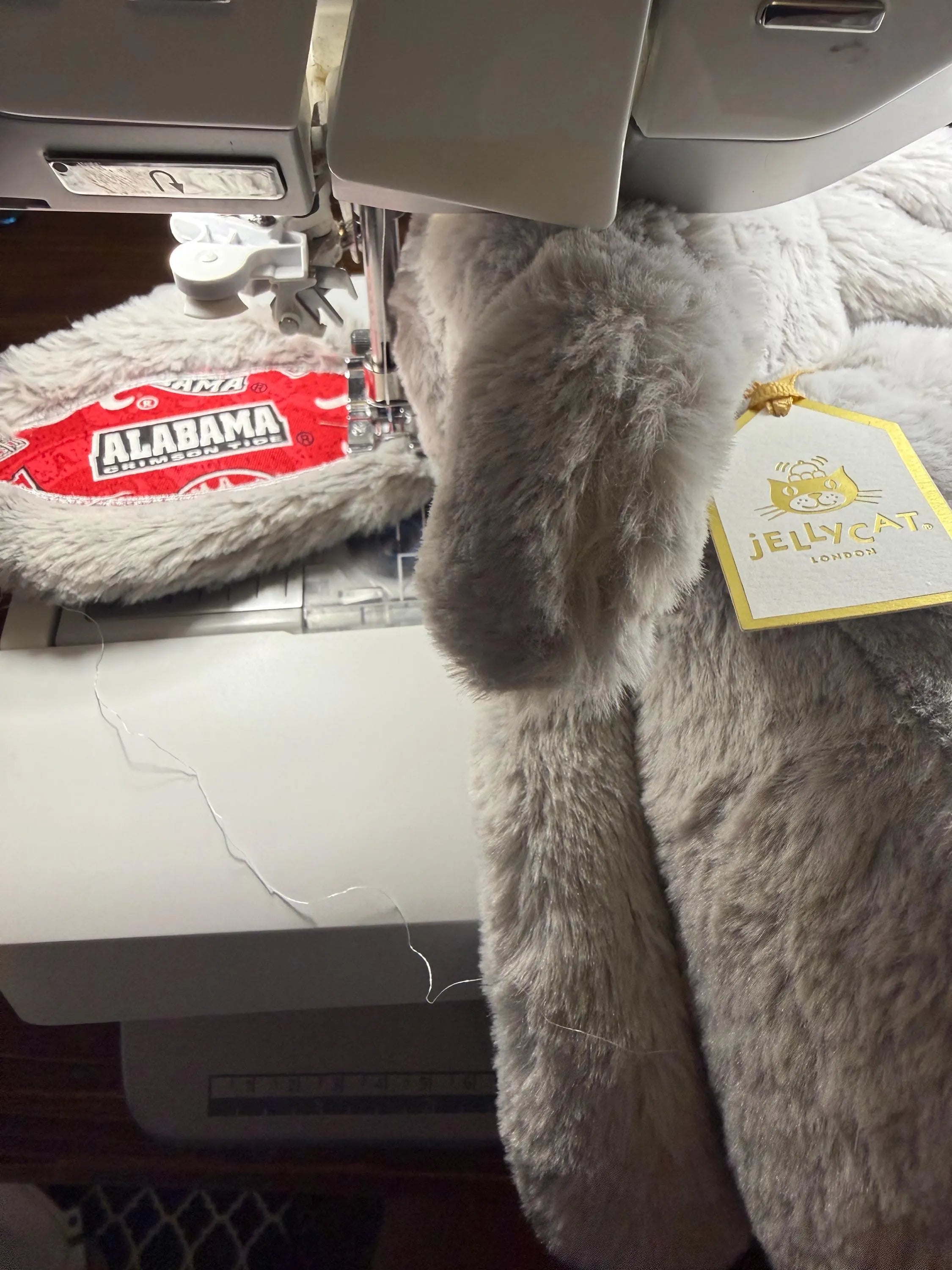 Collegiate Keepsake Stuffed Elephant - The University of Alabama - Gray - Medium Sized
