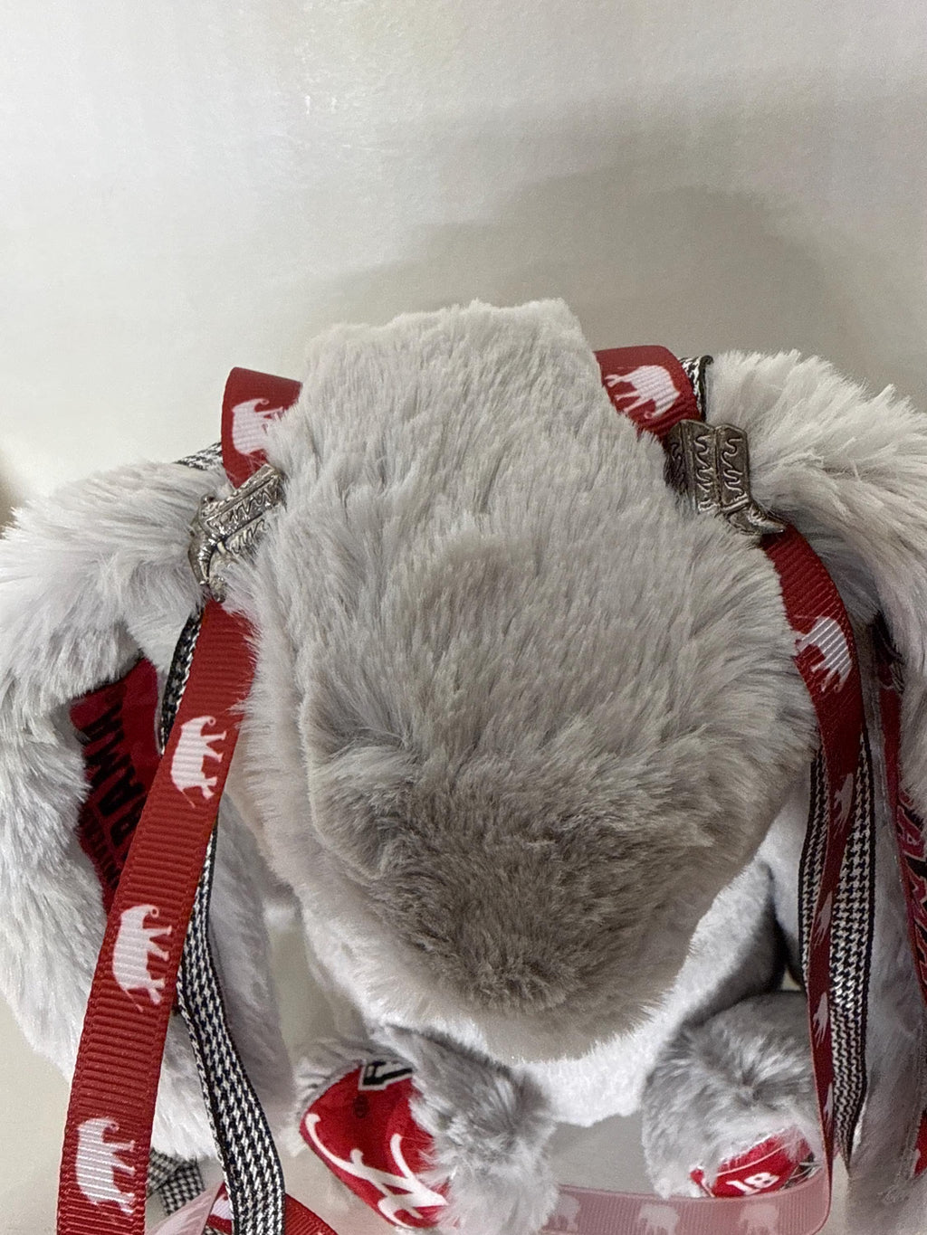 Collegiate Keepsake Bunny - The University of Alabama - White or Gray - Medium Bunny