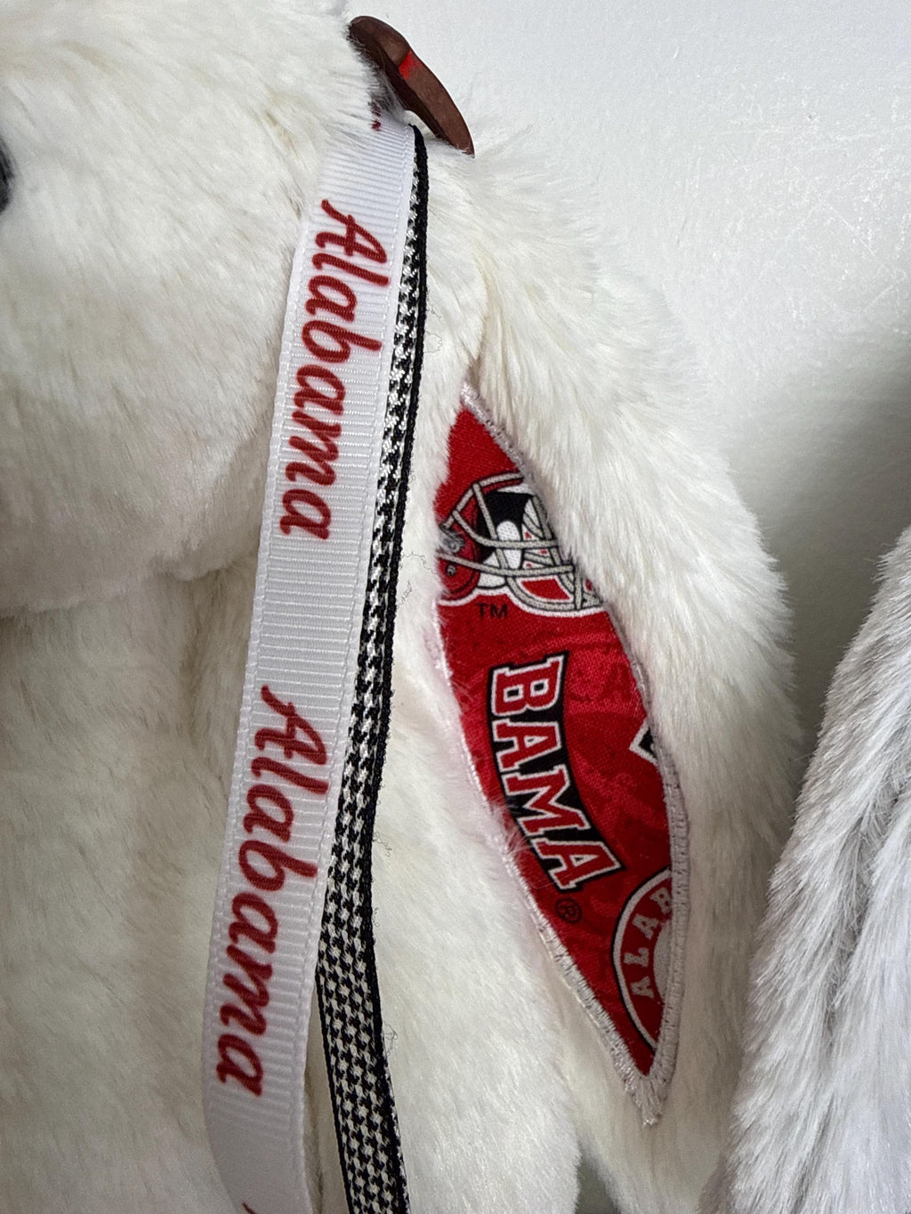 Collegiate Keepsake Bunny - The University of Alabama - White or Gray - Medium Bunny