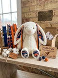 Hand-Customized Collegiate Keepsake Bunny - Auburn University - Large Bunny