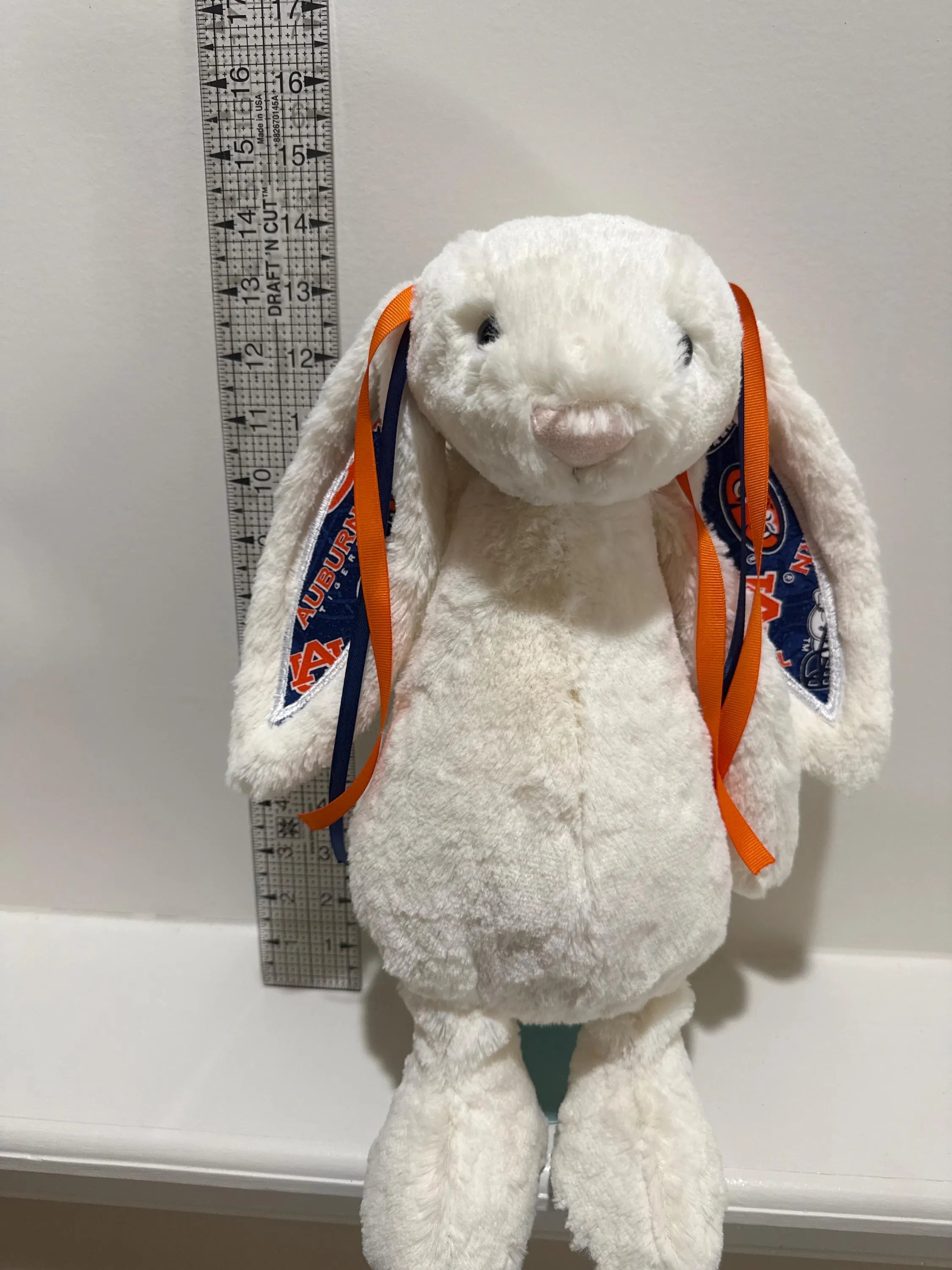 Hand-Customized Collegiate Keepsake Bunny - Auburn University - Large Bunny