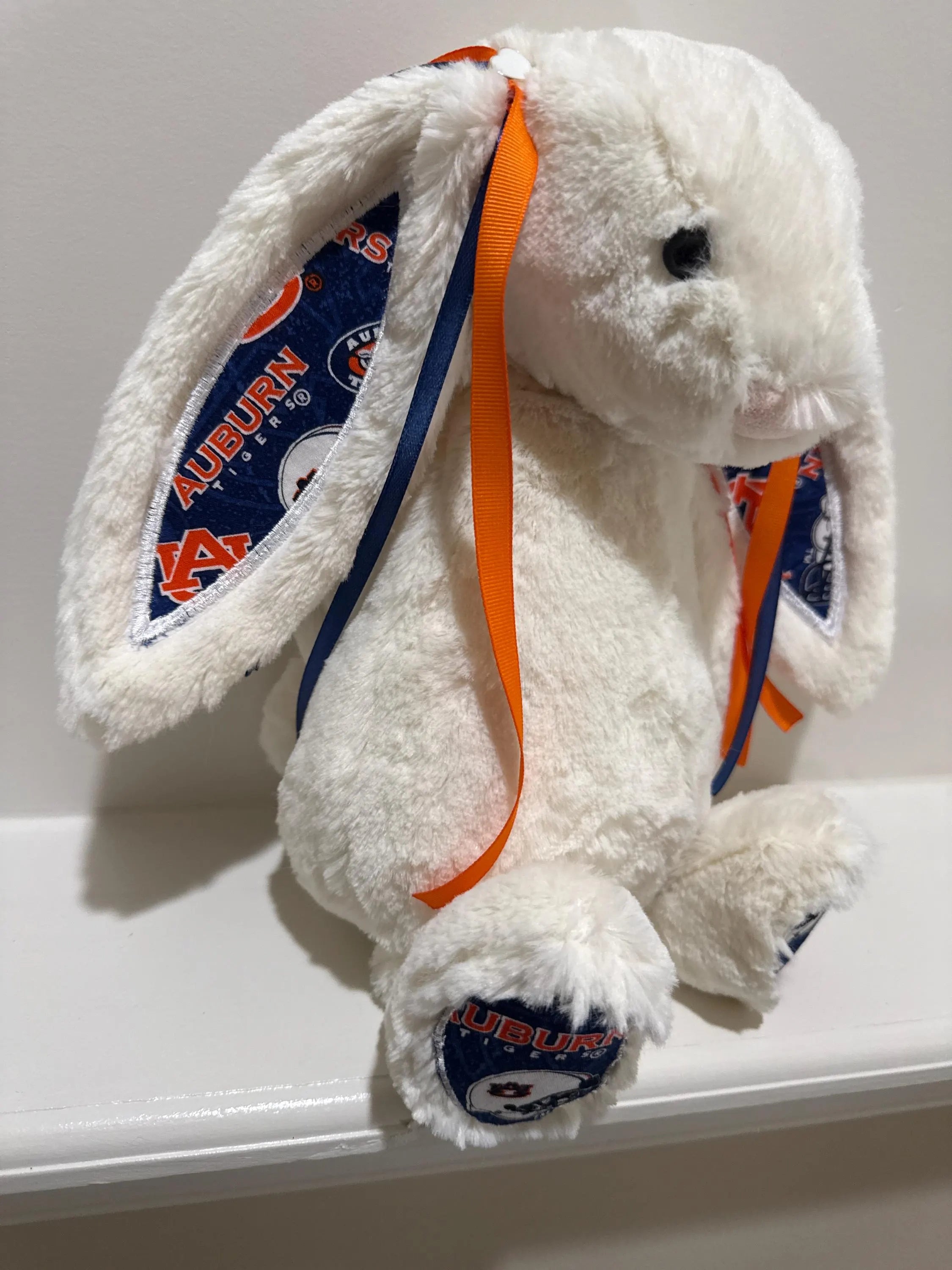 Hand-Customized Collegiate Keepsake Bunny - Auburn University - Large Bunny