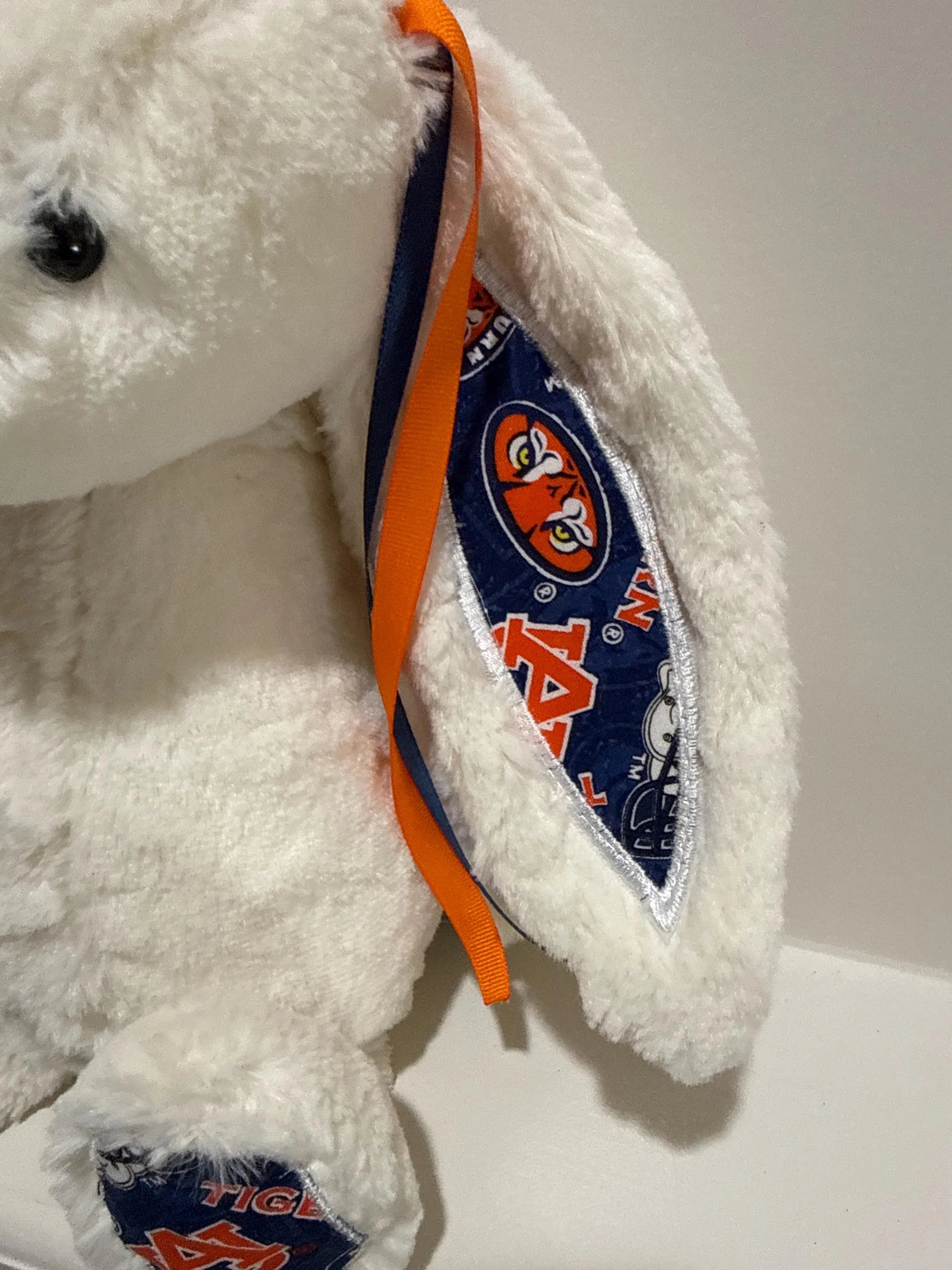 Hand-Customized Collegiate Keepsake Bunny - Auburn University - Large Bunny