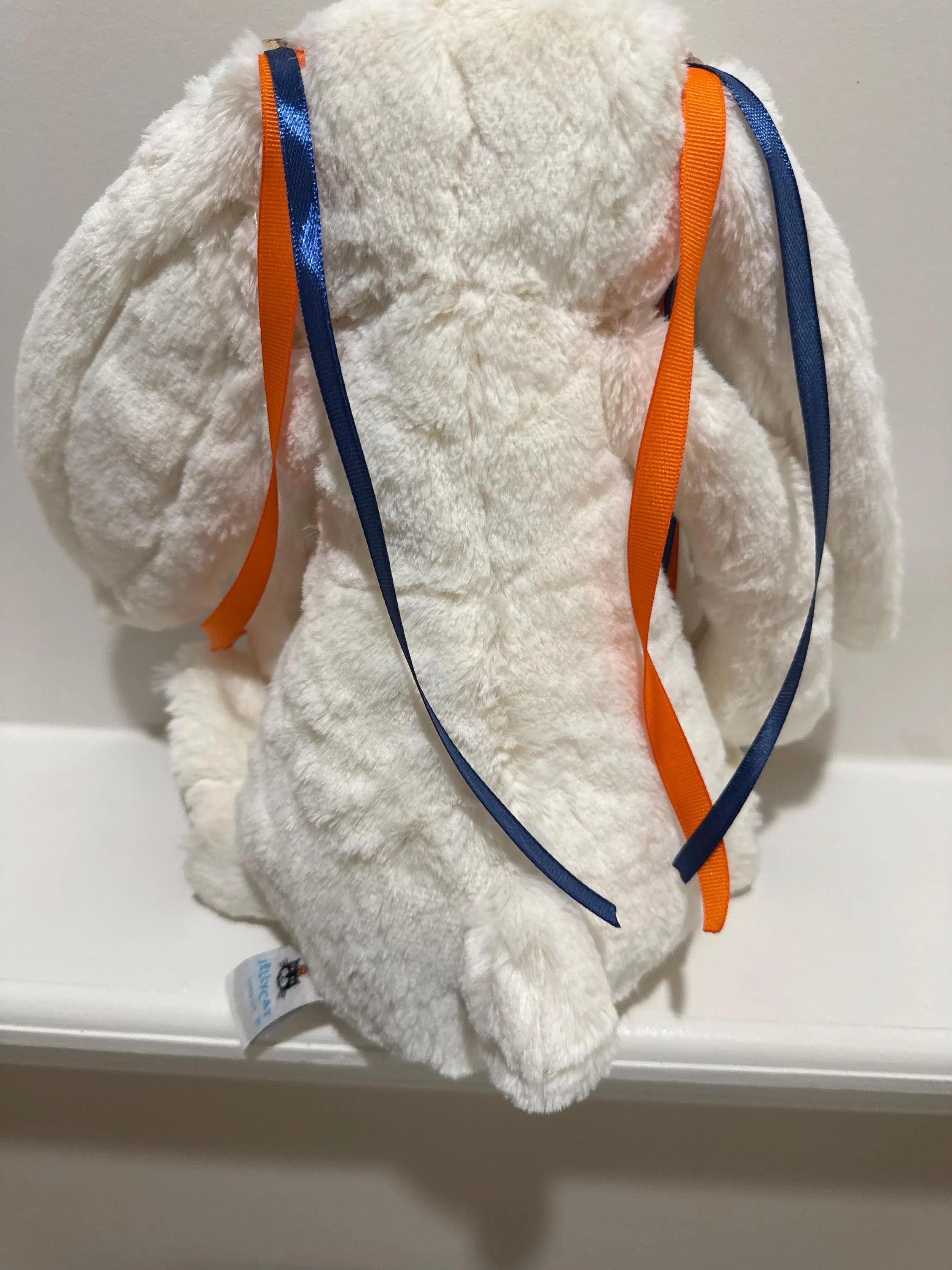 Hand-Customized Collegiate Keepsake Bunny - Auburn University - Large Bunny