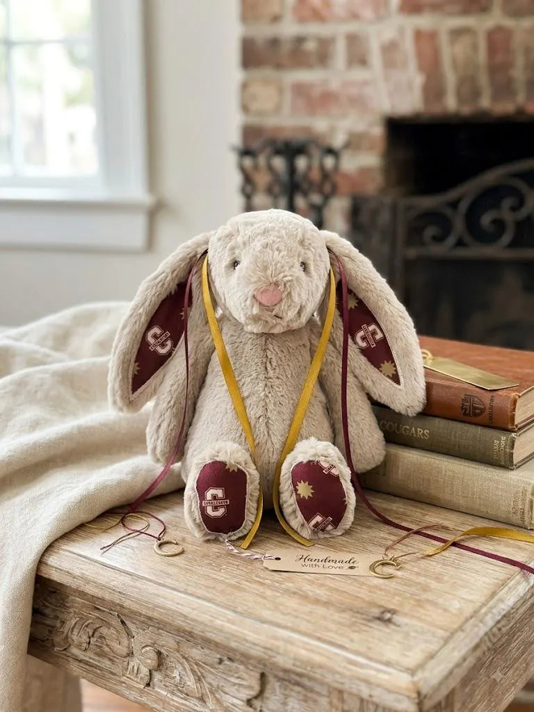 Hand-Customized Collegiate Keepsake Bunny - College of Charleston - Medium