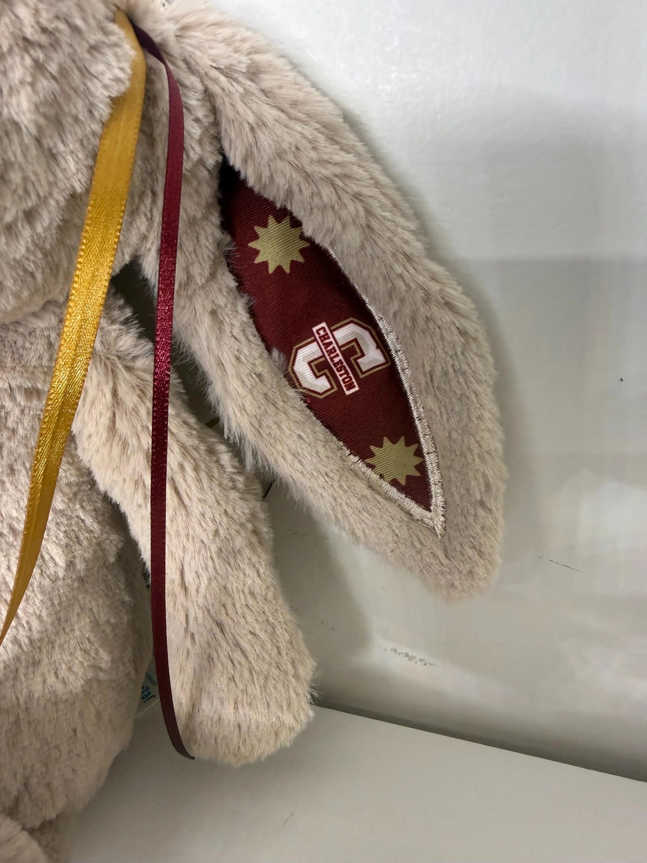 Hand-Customized Collegiate Keepsake Bunny - College of Charleston - Medium