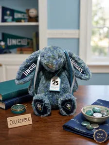 Hand-Customized Collegiate Keepsake Bunny - The University of North Carolina Wilmington UNCW
