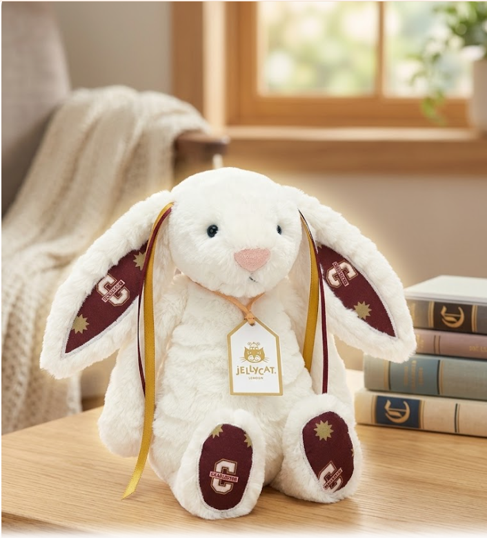 Hand-Customized Collegiate Keepsake Bunny - College of Charleston - Medium Bunny