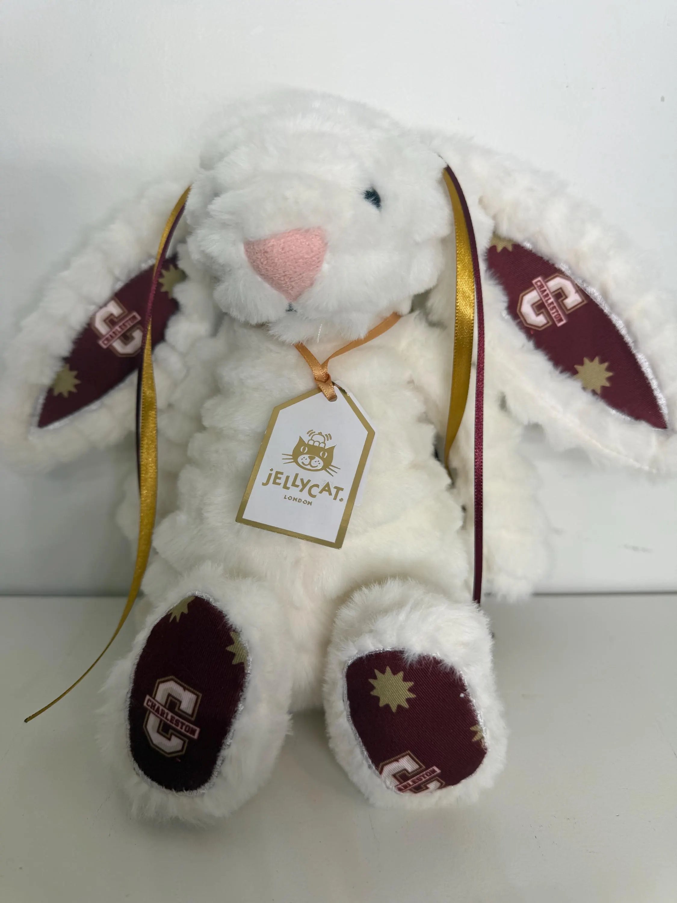 Hand-Customized Collegiate Keepsake Bunny - College of Charleston - Medium Bunny