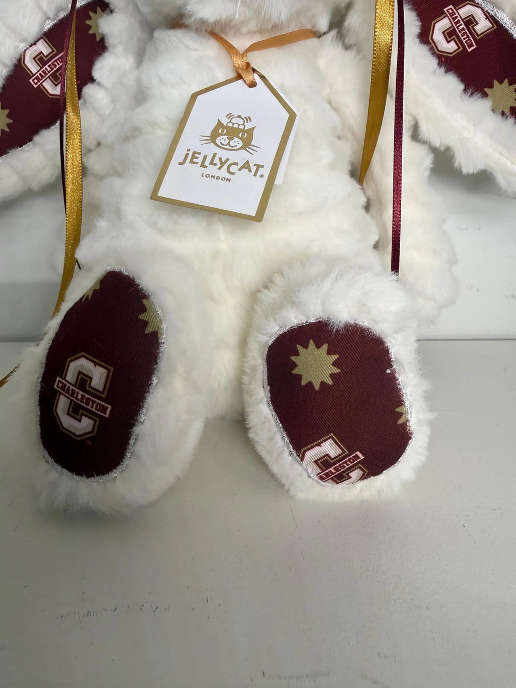 Hand-Customized Collegiate Keepsake Bunny - College of Charleston - Medium Bunny