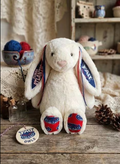Hand-Customized Collegiate Keepsake Bunny - Florida Atlantic University - Large Bunny