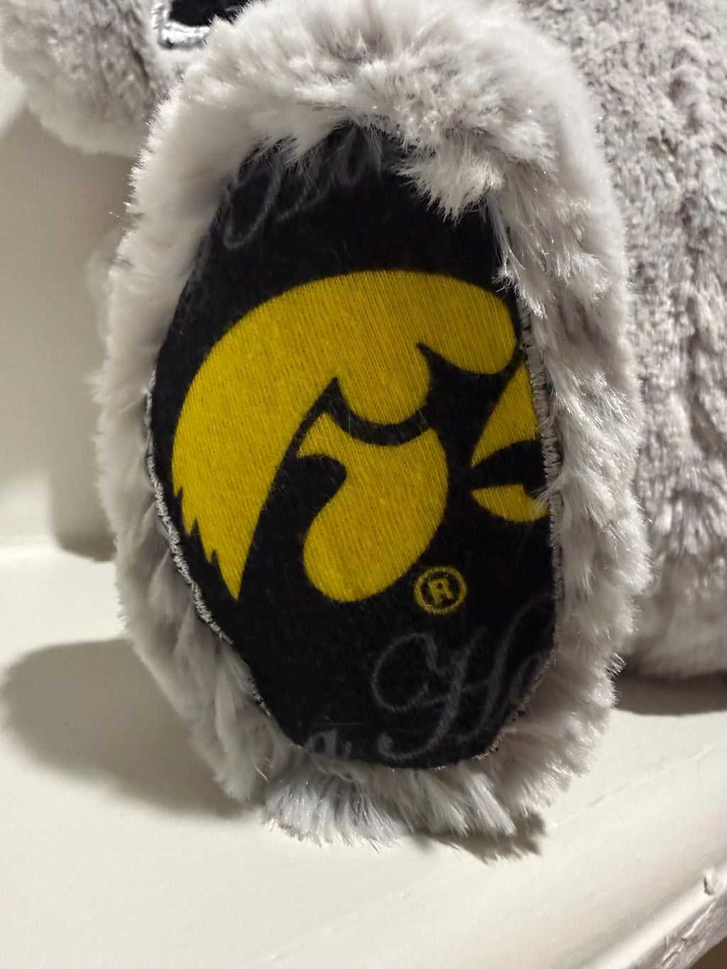 Hand-Customized Collegiate Keepsake Bunny - The University of Iowa - Large Bunny