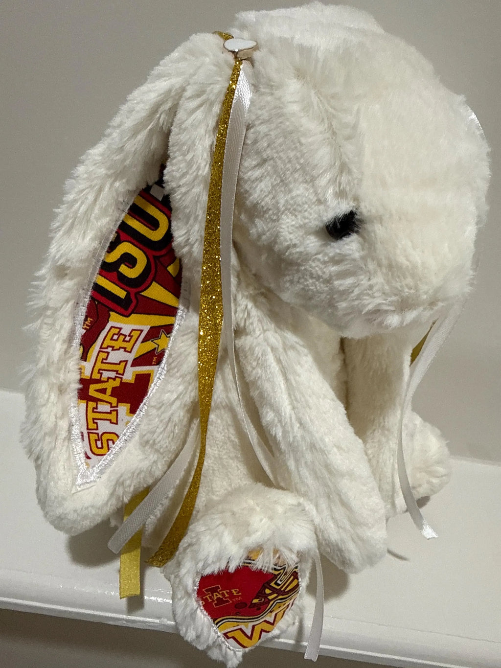 Hand-Customized Collegiate Keepsake Bunny - Iowa State University - Large Bunny