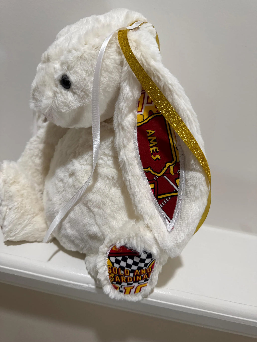 Hand-Customized Collegiate Keepsake Bunny - Iowa State University - Large Bunny
