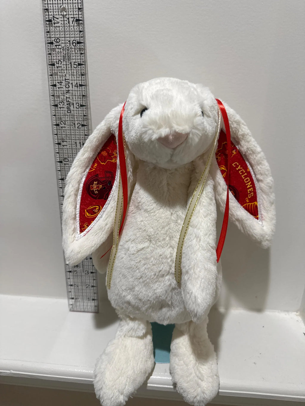 Hand-Customized Collegiate Keepsake Bunny - Iowa State University - Large Bunny