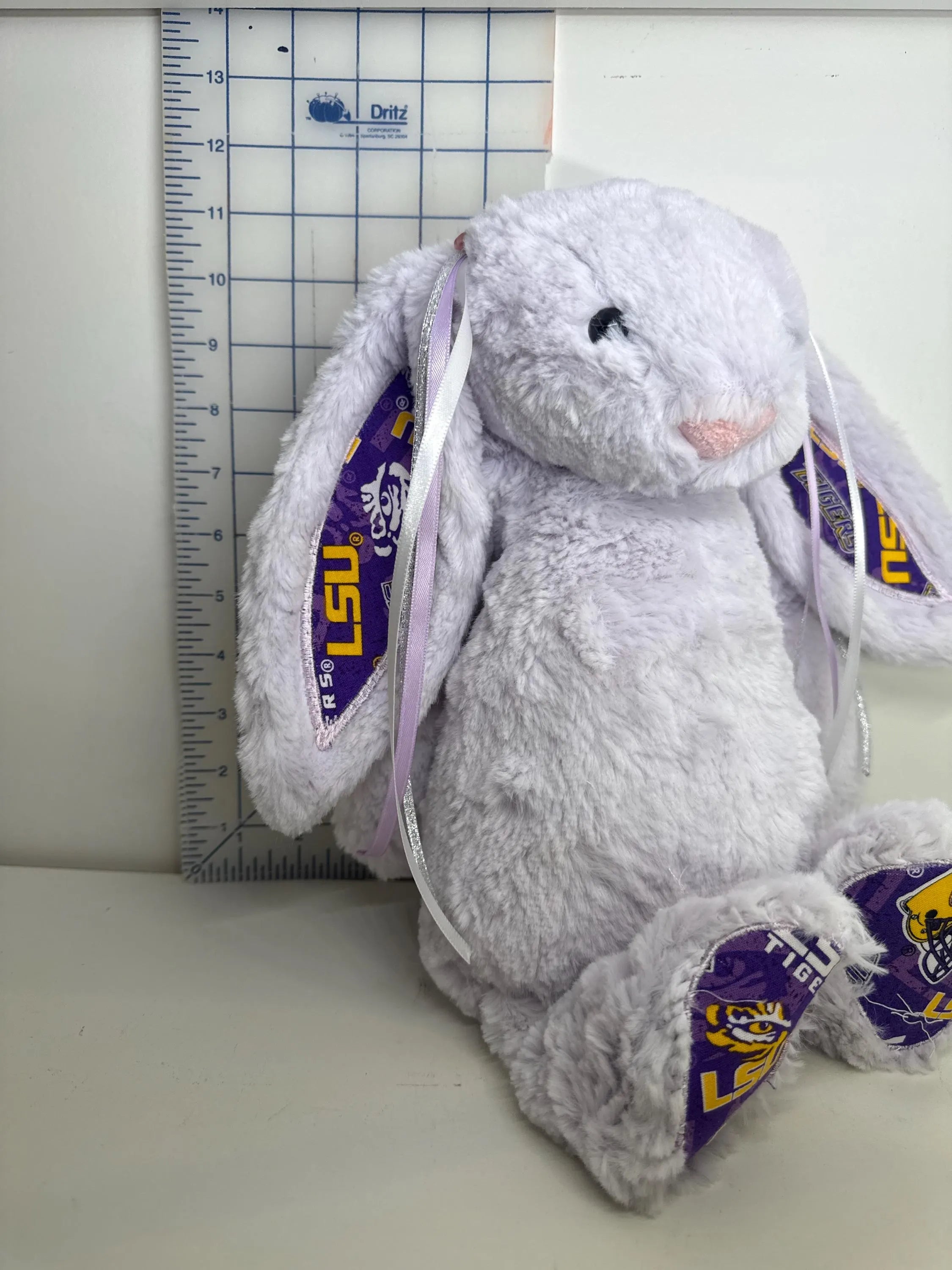 Hand-Customized Collegiate Keepsake Bunny - Louisiana State University LSU