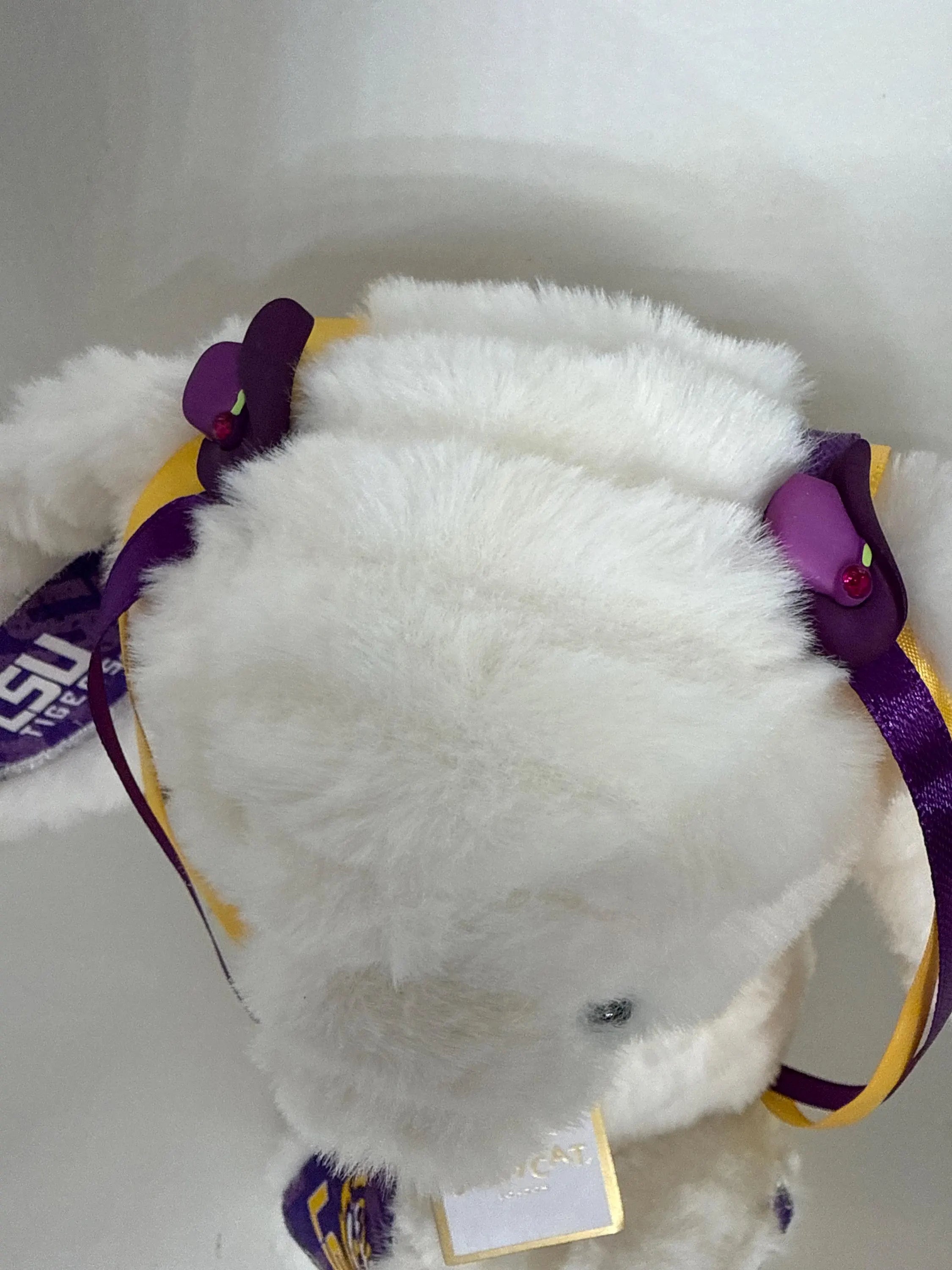 Hand-Customized Collegiate Keepsake Bunny - Louisiana State University LSU