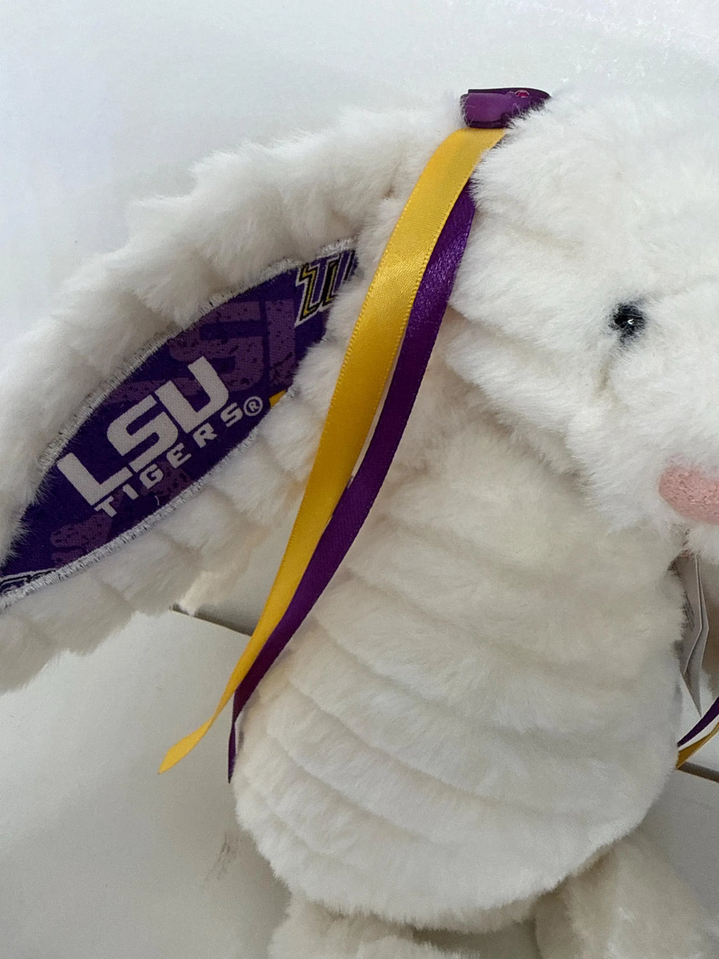 Hand-Customized Collegiate Keepsake Bunny - Louisiana State University LSU