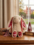 Hand-Customized Collegiate Keepsake Bunny - The University of Oklahoma - Large Bunny