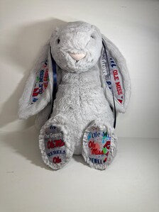 Hand-Customized Collegiate Keepsake Bunny Ole Miss - Large Bunny