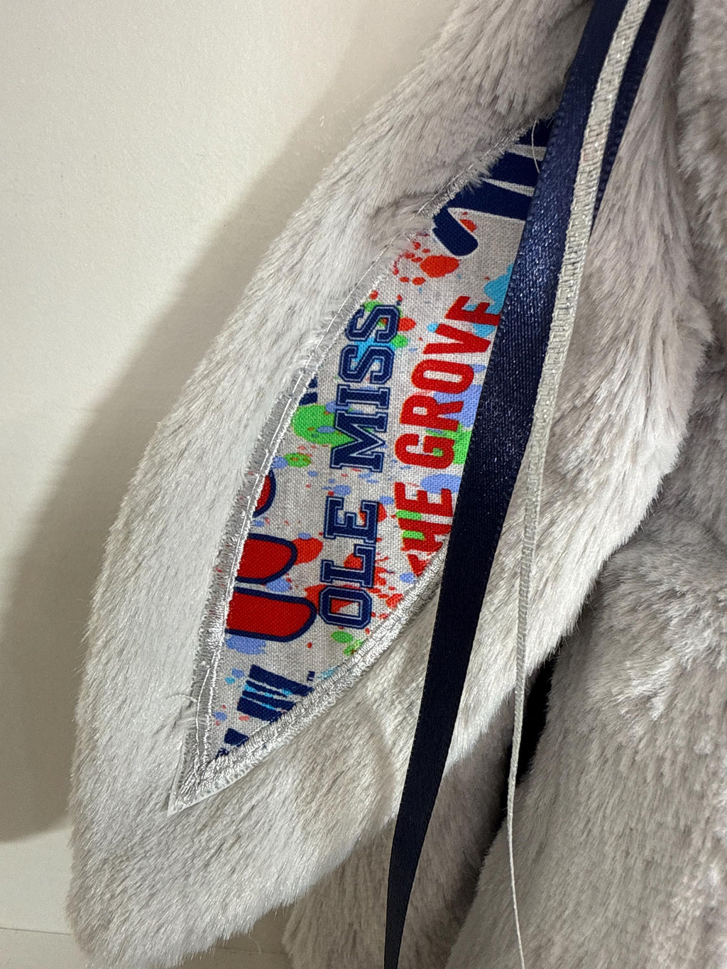 Hand-Customized Collegiate Keepsake Bunny Ole Miss - Large Bunny