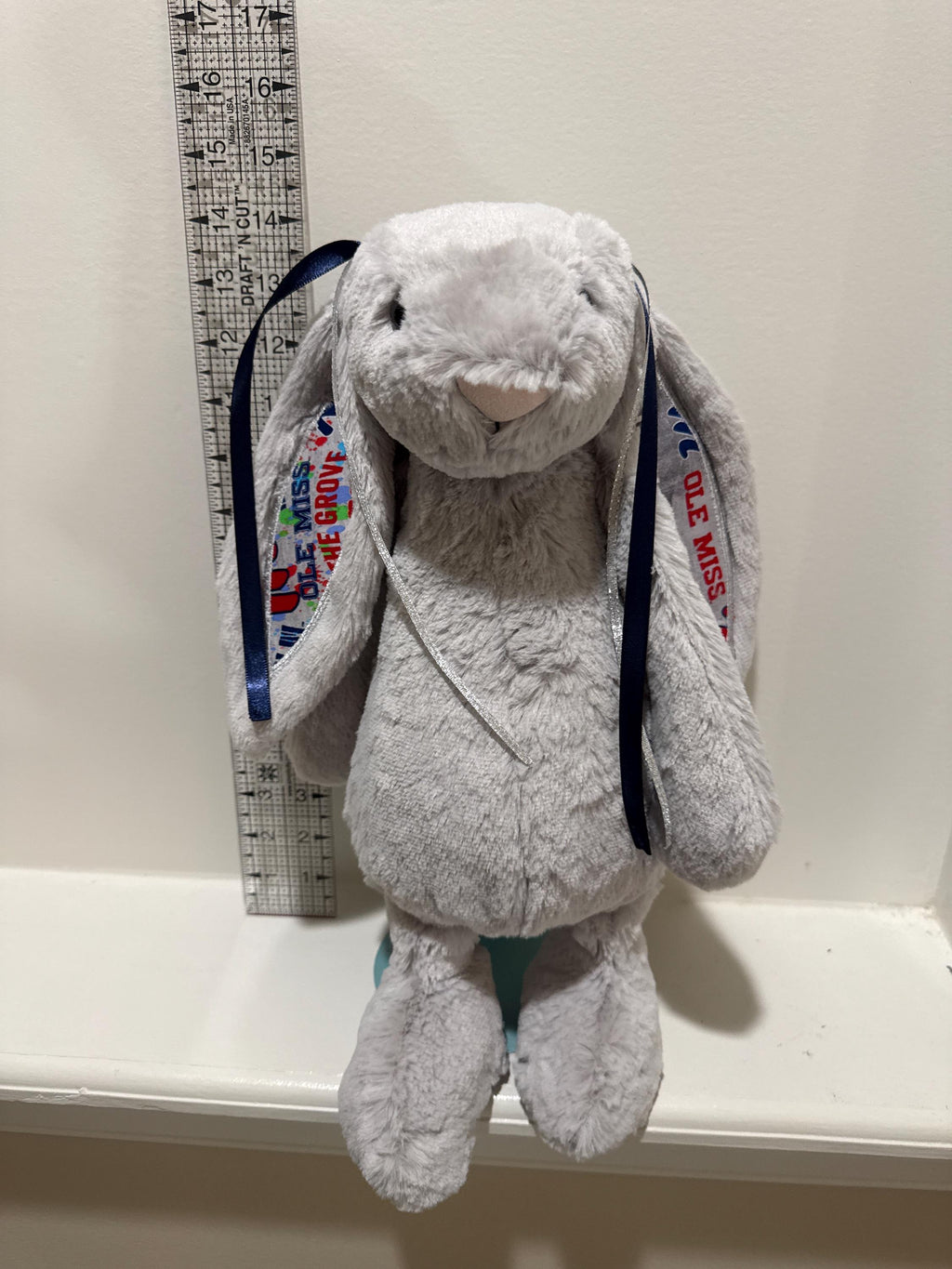 Hand-Customized Collegiate Keepsake Bunny Ole Miss - Large Bunny