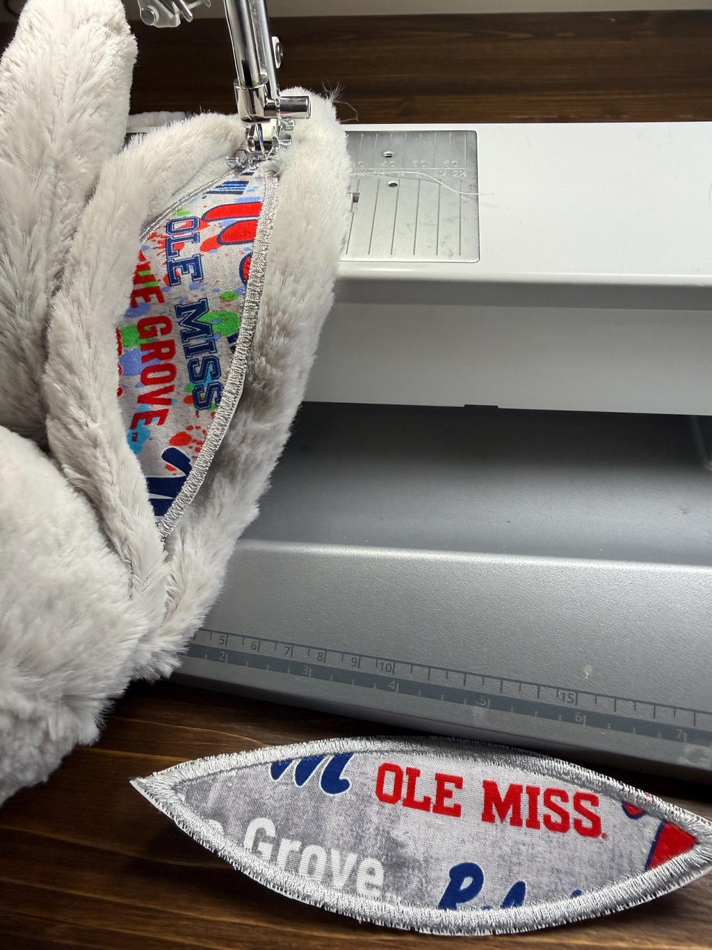 Hand-Customized Collegiate Keepsake Bunny Ole Miss - Large Bunny