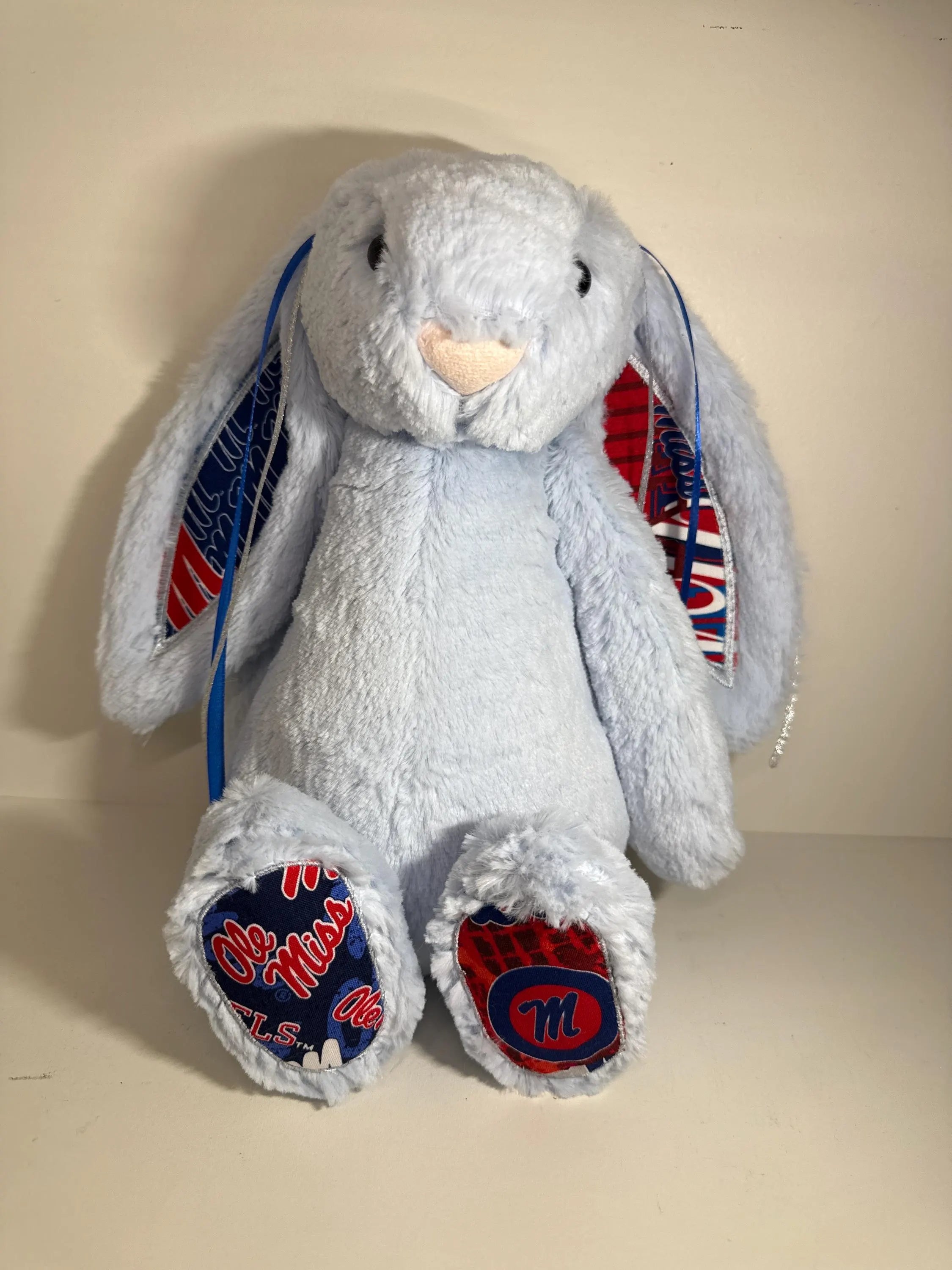 Hand-Customized Collegiate Keepsake Bunny Ole Miss - Large Bunny
