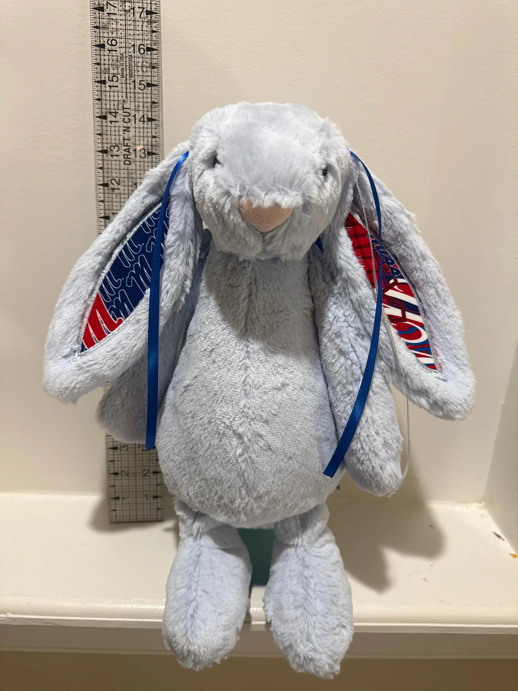 Hand-Customized Collegiate Keepsake Bunny Ole Miss - Large Bunny
