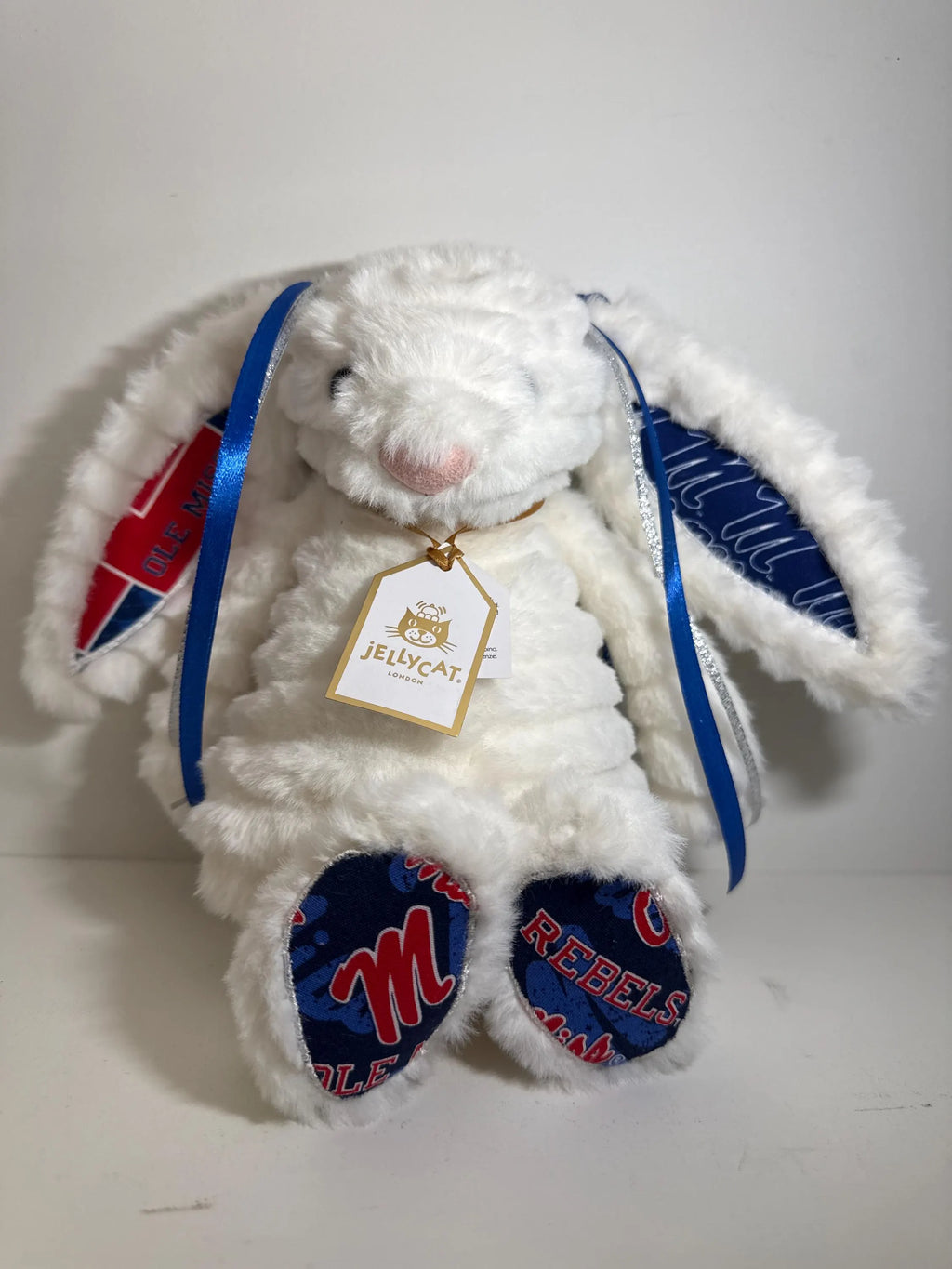 Hand-Customized Collegiate Keepsake Bunny - Ole Miss - Medium Bunny