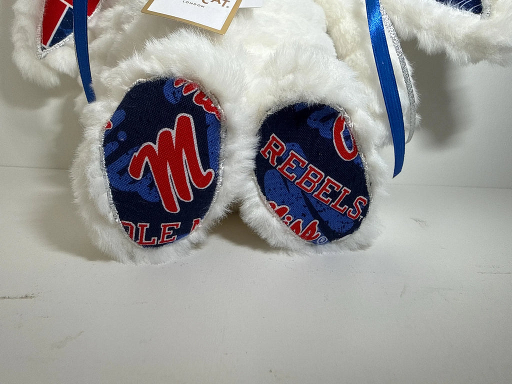 Hand-Customized Collegiate Keepsake Bunny - Ole Miss - Medium Bunny