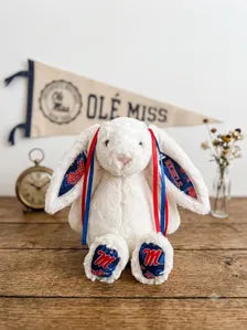 Hand-Customized Collegiate Keepsake Bunny - Ole Miss