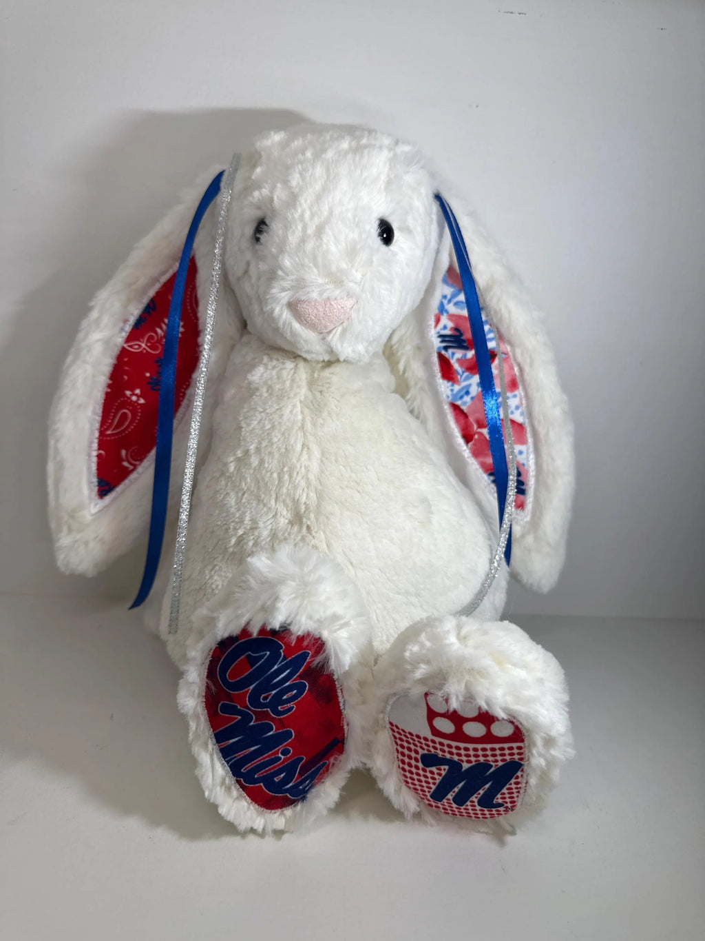 Hand-Customized Collegiate Keepsake Bunny Ole Miss - Large Bunny