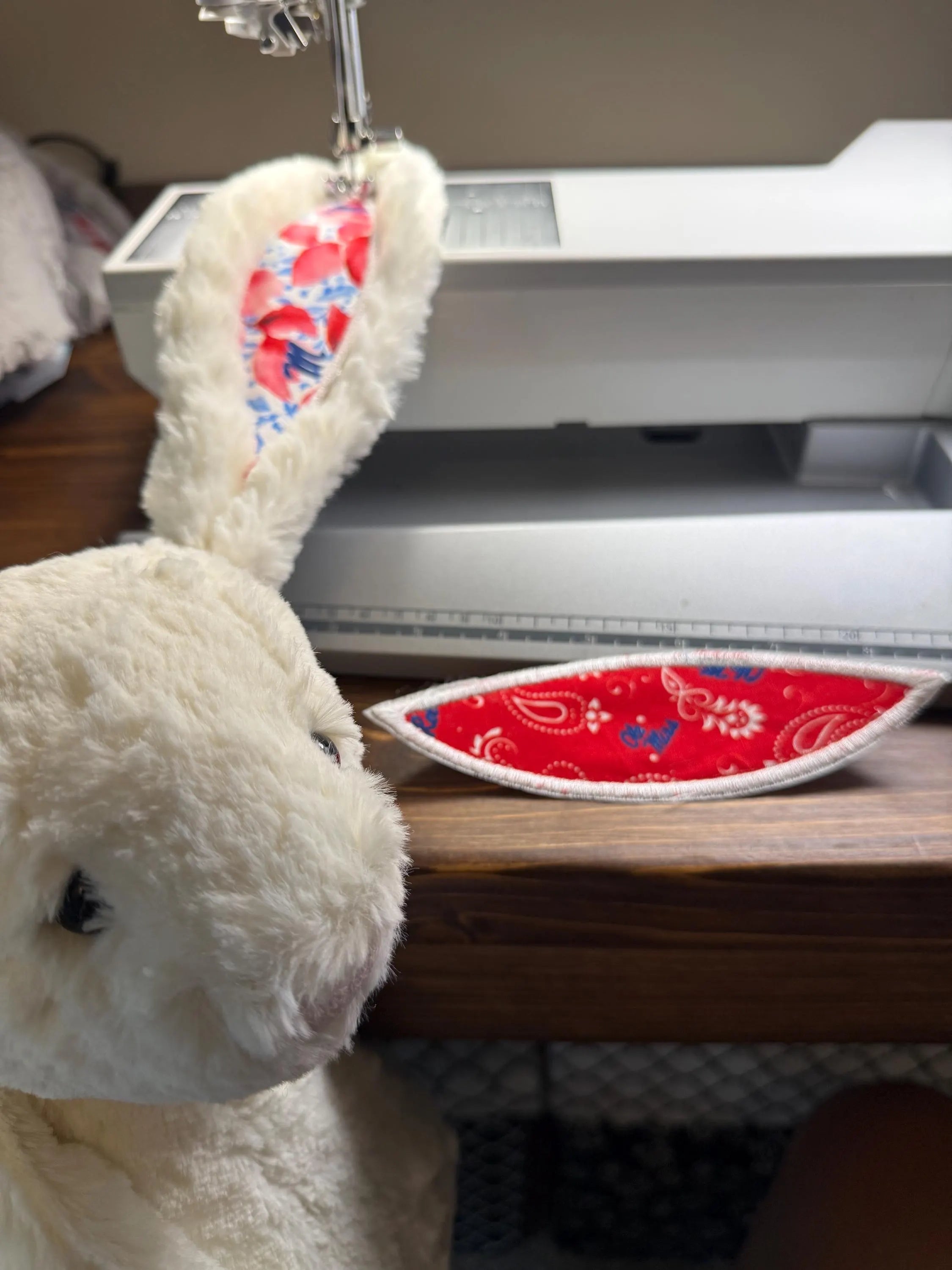 Hand-Customized Collegiate Keepsake Bunny Ole Miss - Large Bunny
