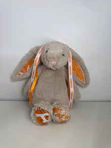 Hand-Customized Collegiate Keepsake Bunny - The University of Tennessee - Medium Bunny