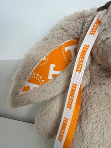 Hand-Customized Collegiate Keepsake Bunny - The University of Tennessee - Medium Bunny