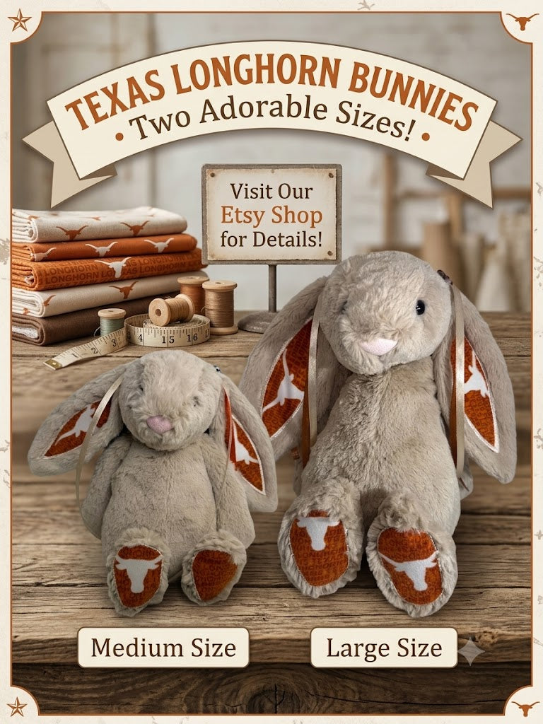 Collegiate Keepsake Medium Bunny - The University of Texas Longhorns