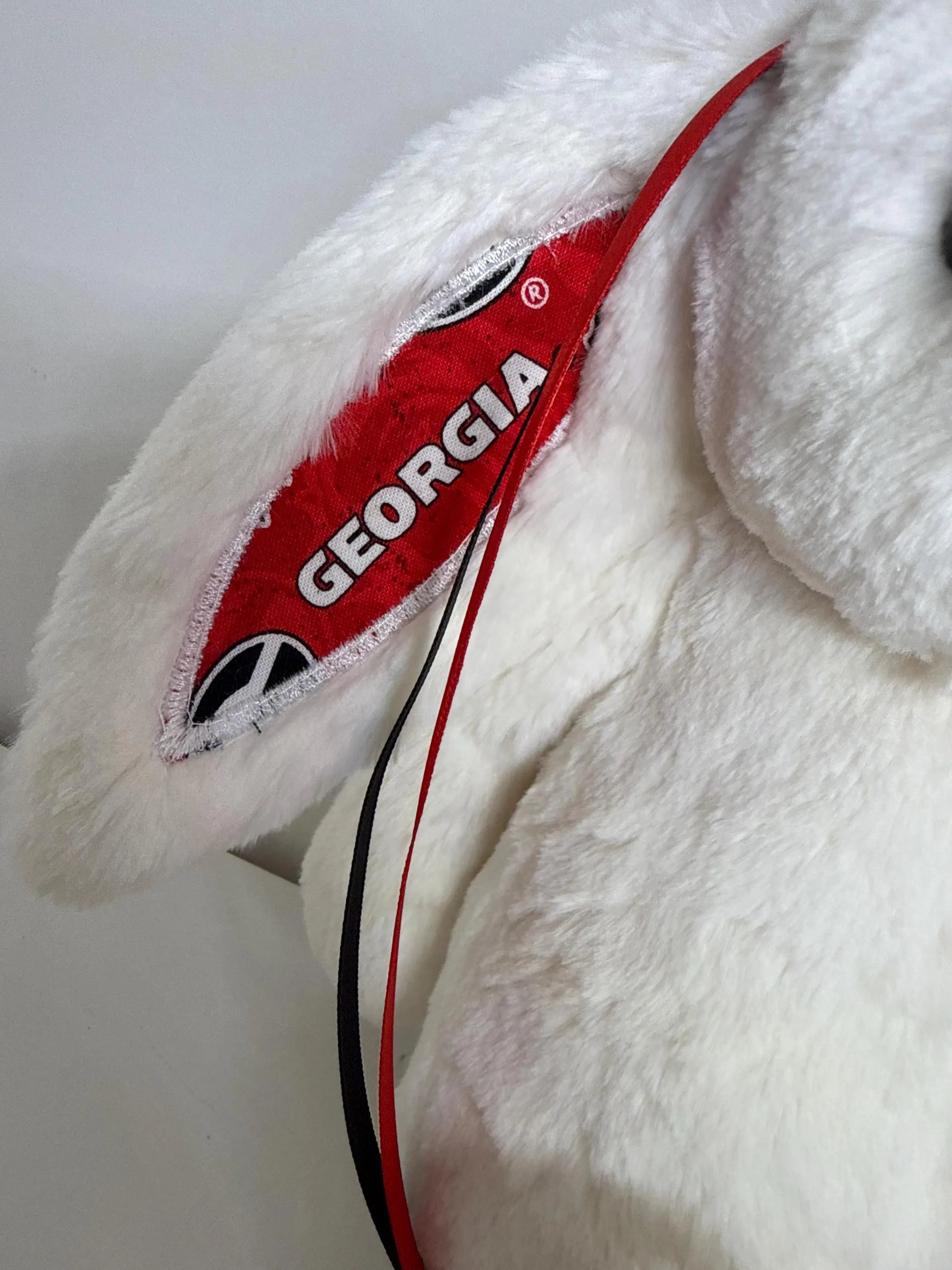 Hand-Customized Collegiate Keepsake Medium Bunny - The University of Georgia - UGA