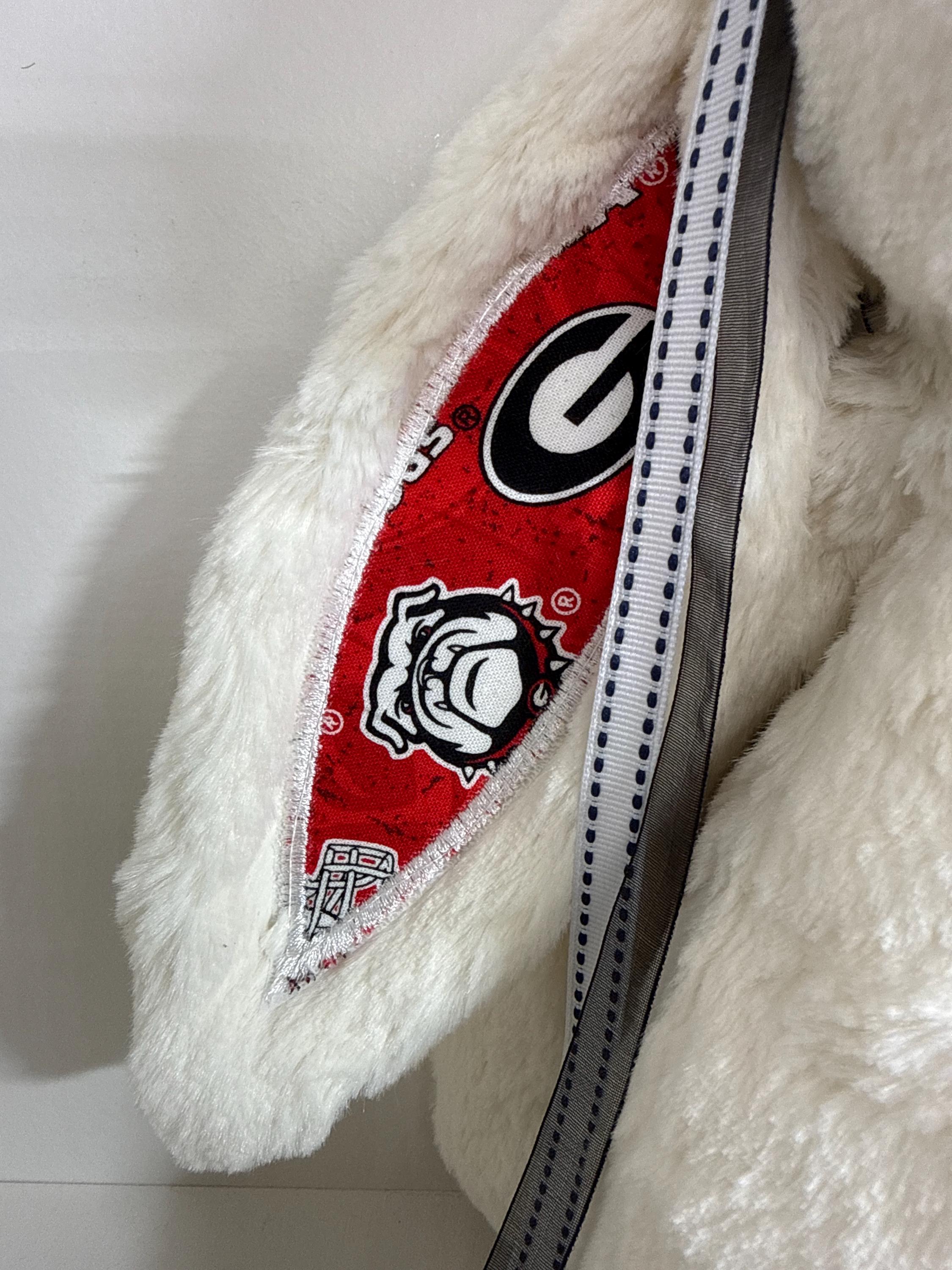 Hand-Customized Collegiate Keepsake Large Bunny - The University of Georgia - UGA