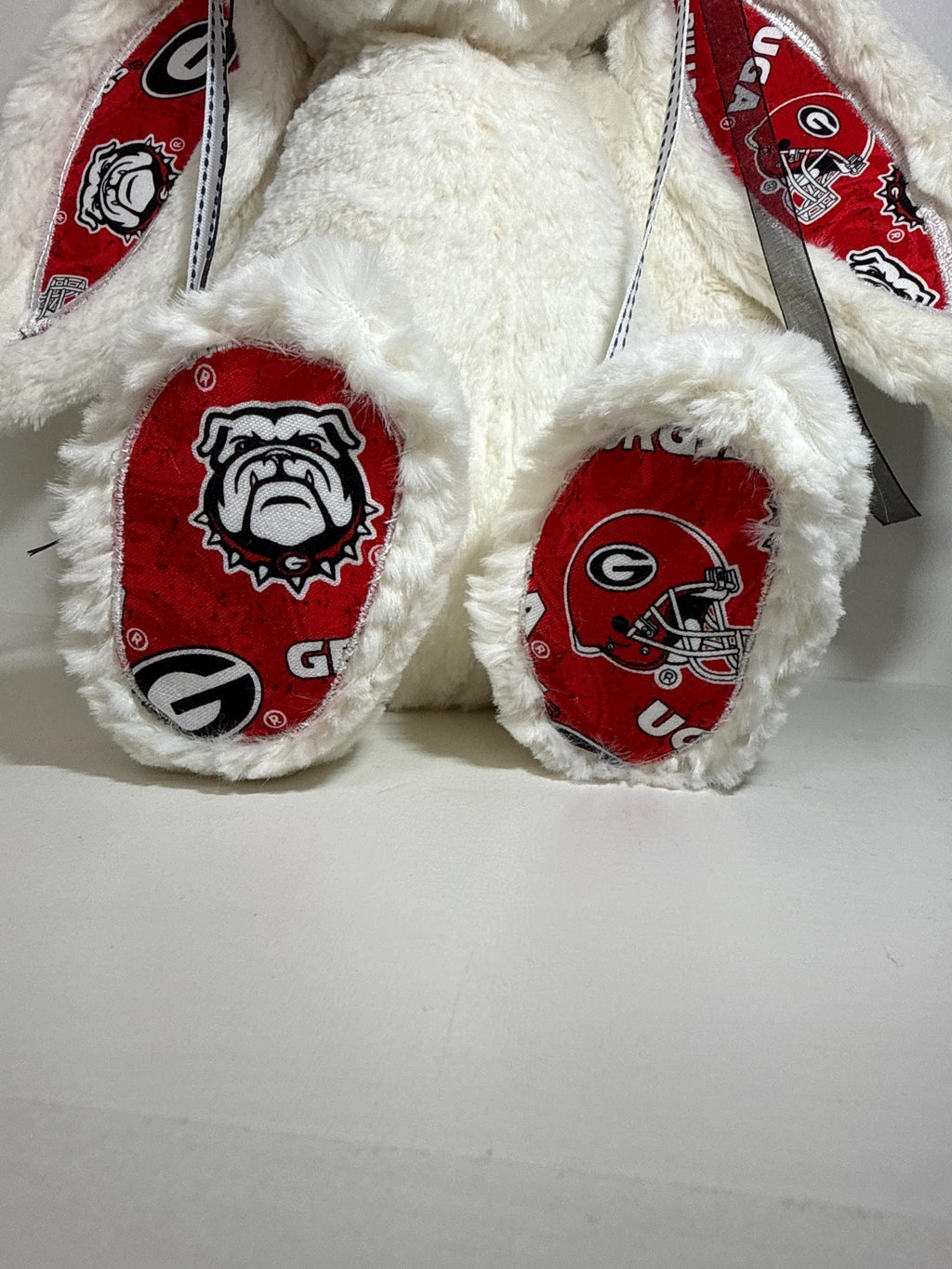 Hand-Customized Collegiate Keepsake Large Bunny - The University of Georgia - UGA