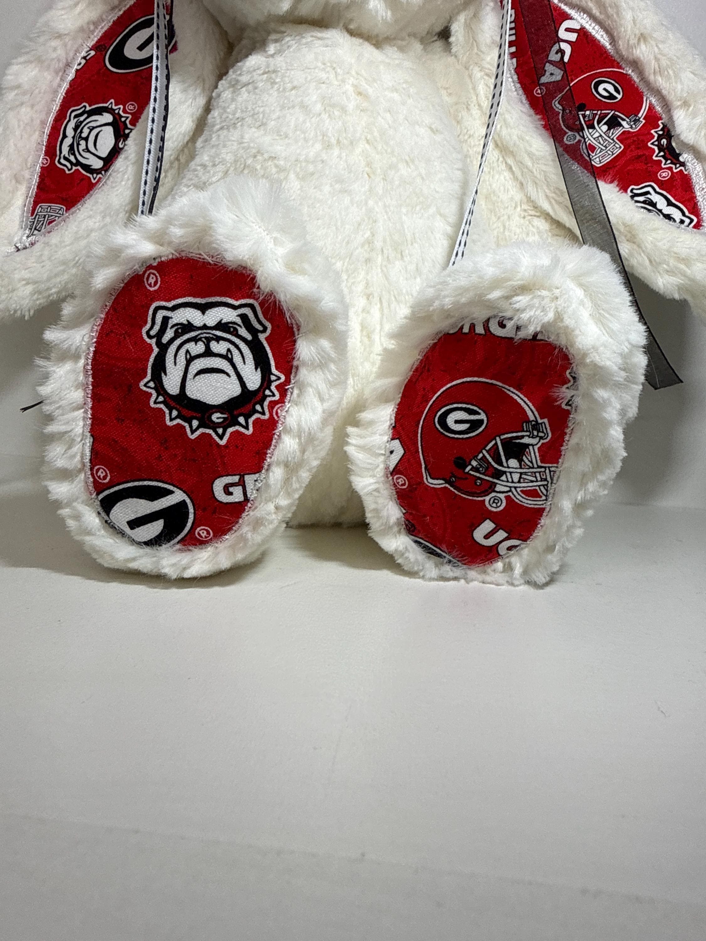 Hand-Customized Collegiate Keepsake Large Bunny - The University of Georgia - UGA
