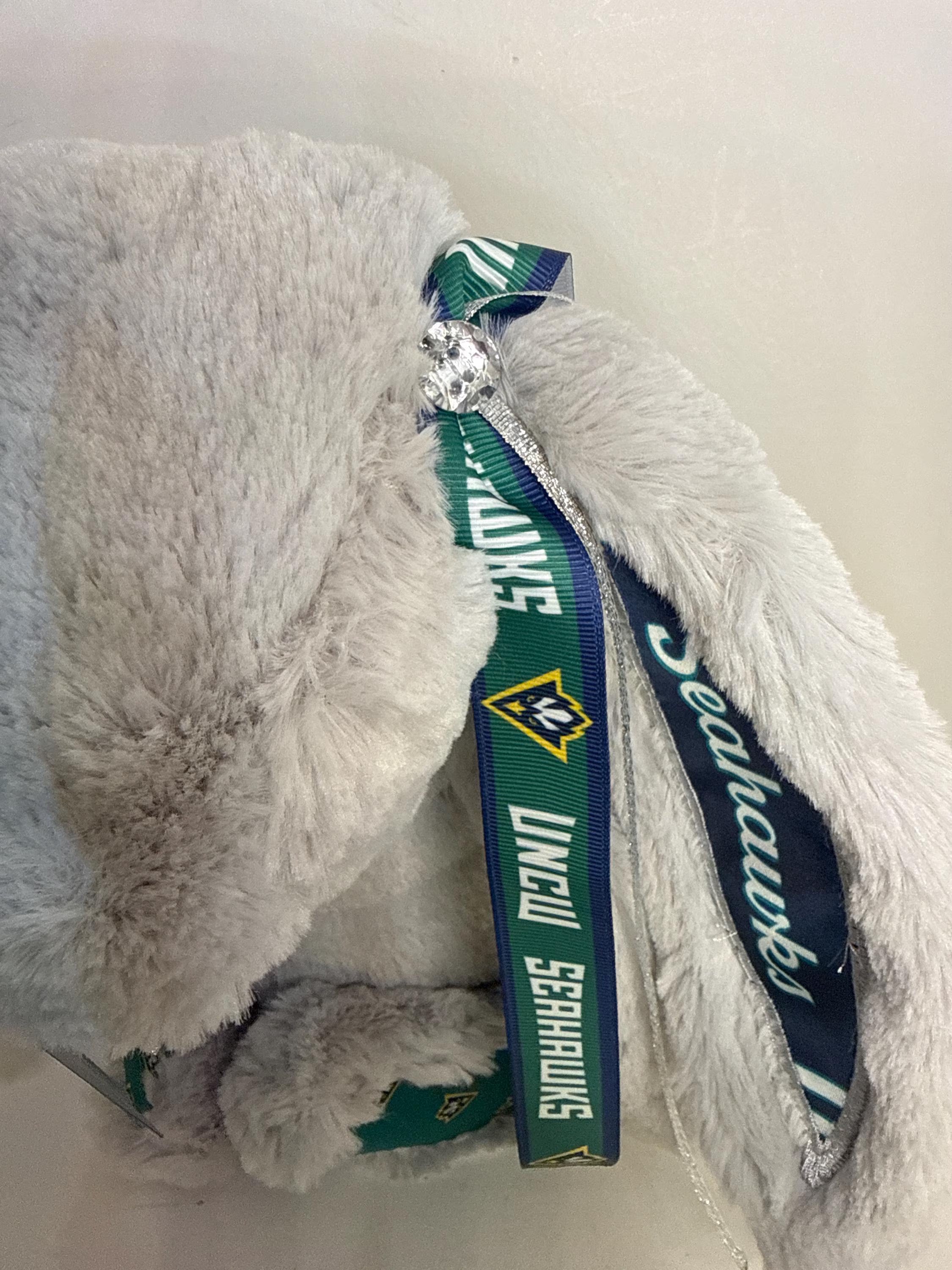 Hand-Customized Collegiate Keepsake Bunny UNCW - Large Bunny
