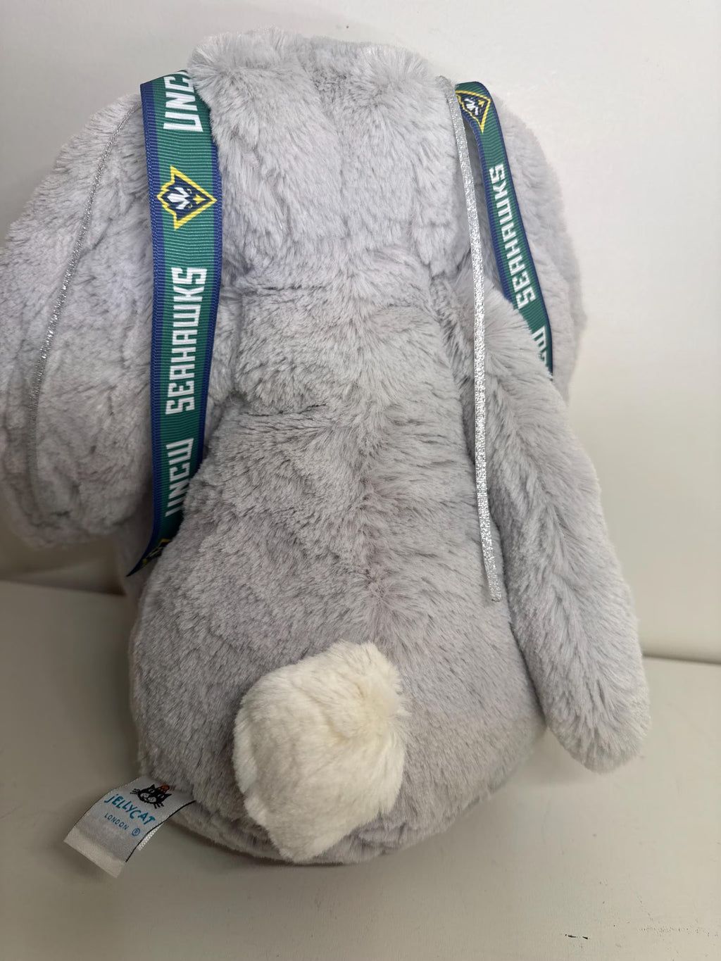 Hand-Customized Collegiate Keepsake Bunny UNCW - Large Bunny