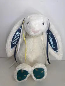 Hand-Customized Collegiate Keepsake Bunny UNCW - Large Bunny