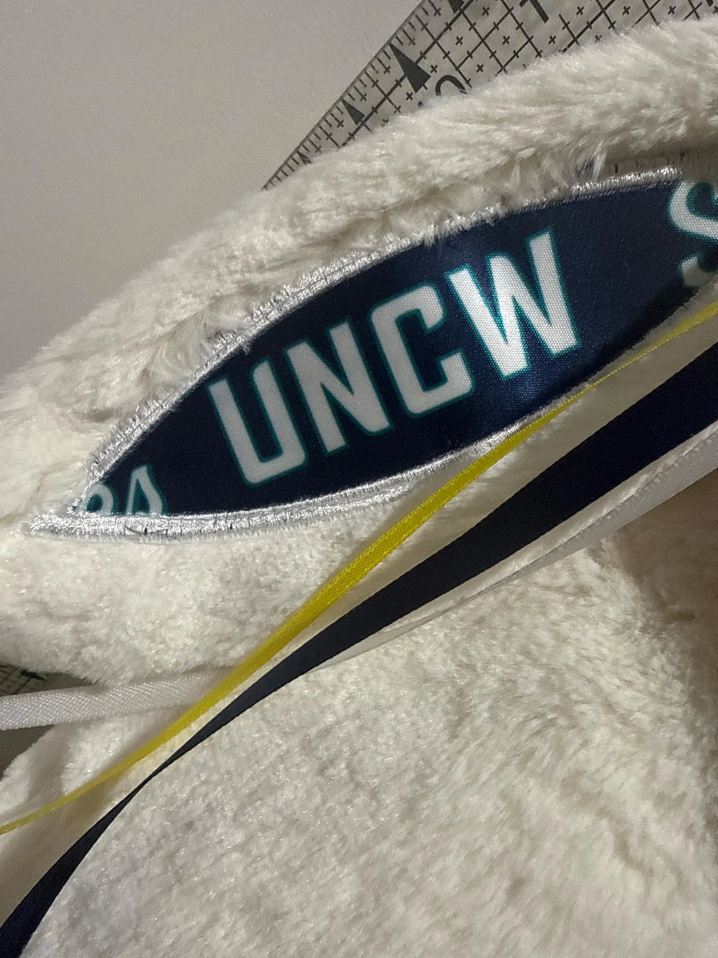Hand-Customized Collegiate Keepsake Bunny UNCW - Large Bunny