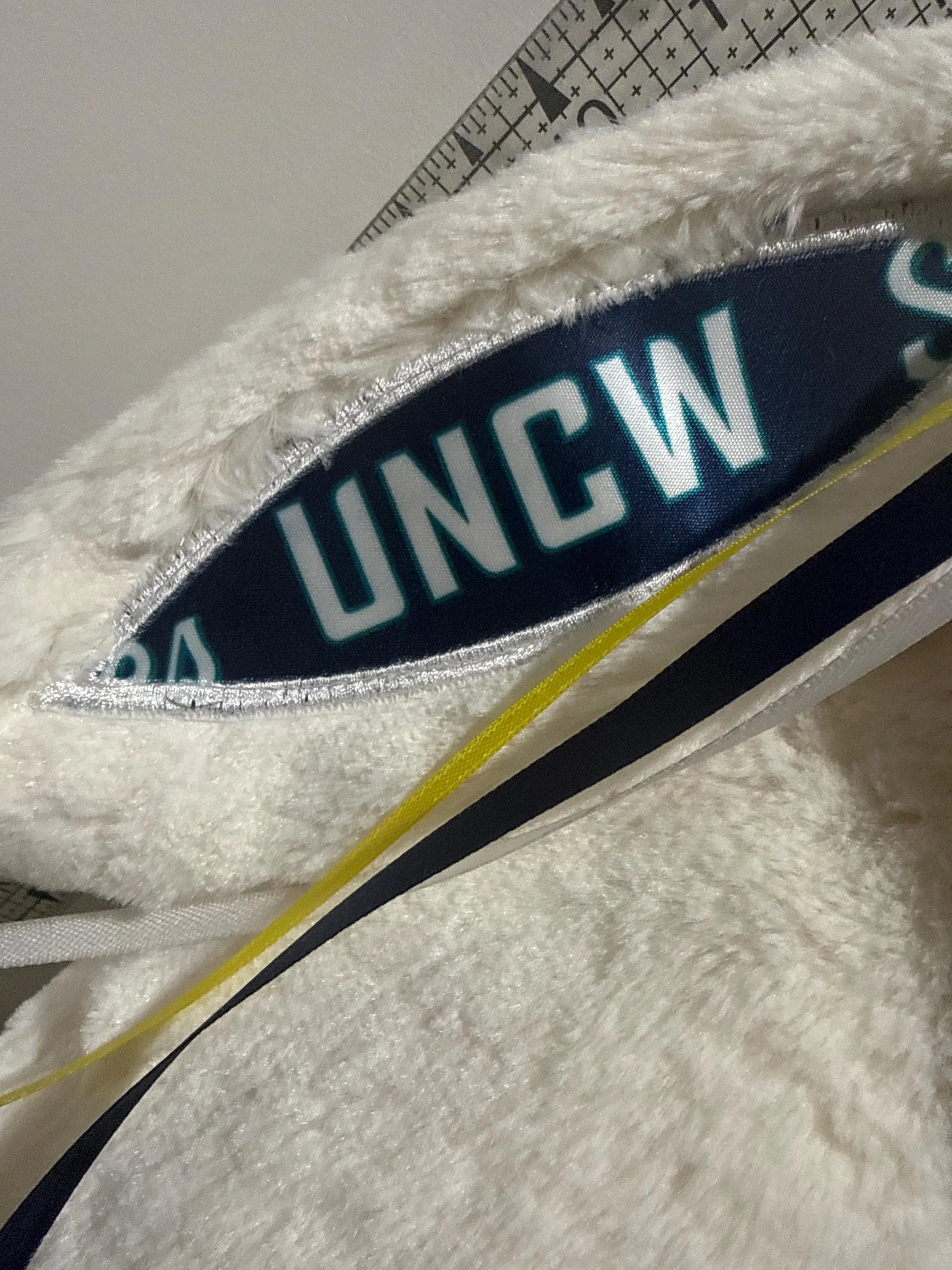 Hand-Customized Collegiate Keepsake Bunny UNCW - Large Bunny