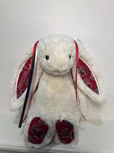 Hand-Customized Collegiate Keepsake Bunny - The University of South Carolina - Large Bunny