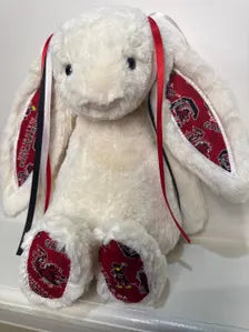 Hand-Customized Collegiate Keepsake Bunny - The University of South Carolina - Large Bunny