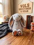 Hand-Customized Collegiate Keepsake Bunny Tennessee Vols- Large Bunny