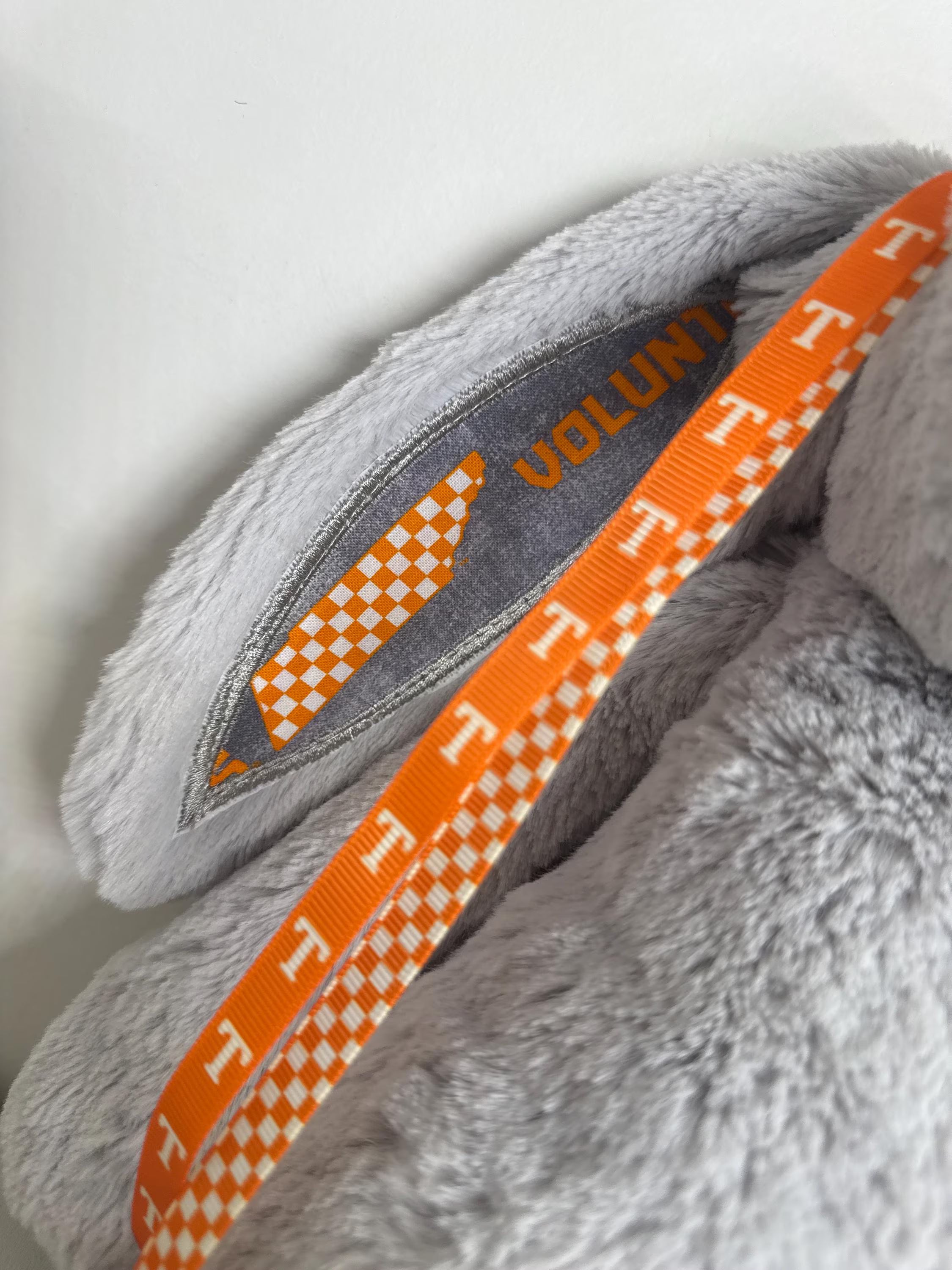 Hand-Customized Collegiate Keepsake Bunny Tennessee Vols- Large Bunny